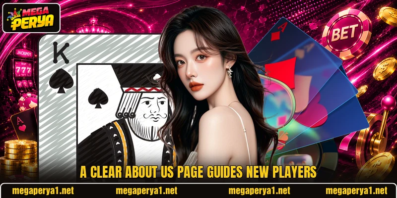A clear about us page guides new players