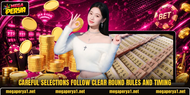 Careful selections follow clear round rules and timing Careful selections follow clear round rules and timing