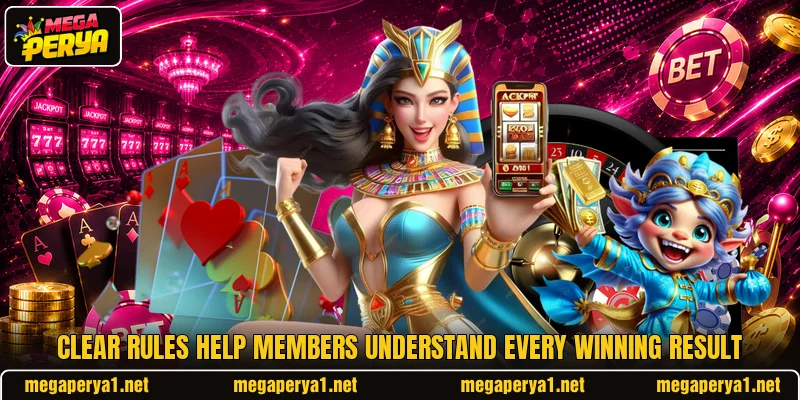 Clear rules help members understand every winning result
