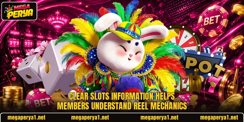Clear slots information helps members understand reel mechanics