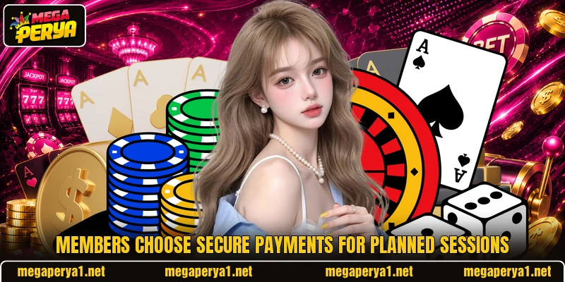 Members choose secure payments for planned sessions