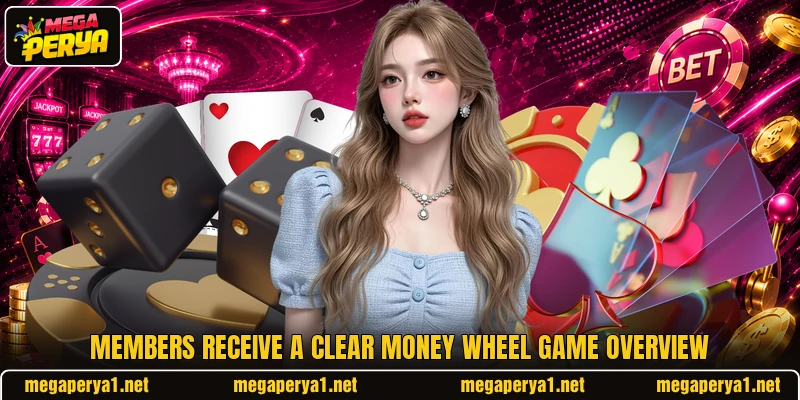 Members receive a clear Money Wheel game overview