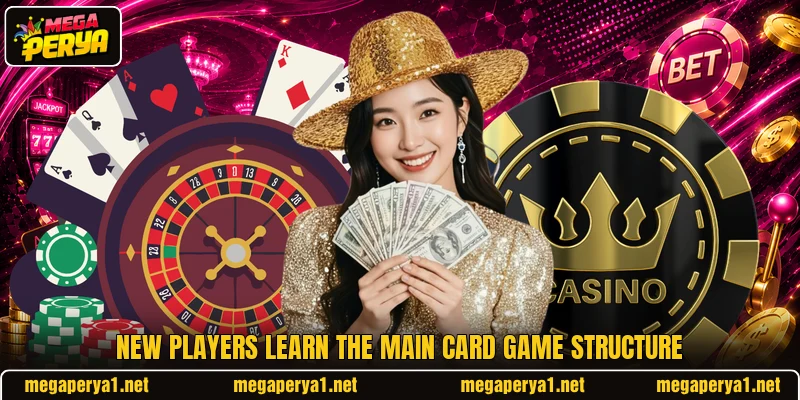 New players learn the main card game structure New players learn the main card game structure