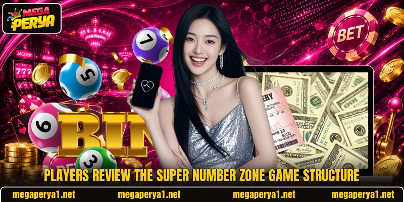 Players review the Super Number Zone game structure