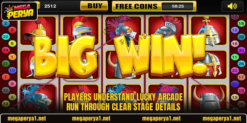 Players understand Lucky Arcade Run through clear stage details