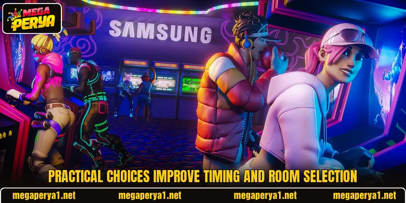 Practical choices improve timing and room selection