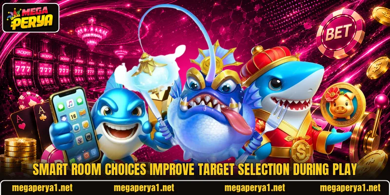 Smart room choices improve target selection during play Smart room choices improve target selection during play